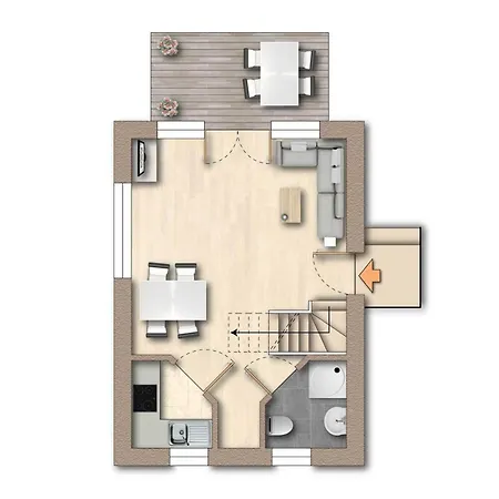 Buhne 2, Lieper Winkel, Hafen Rankwitz بيت للعطل